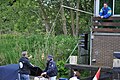 Tolheffing met behulp van een klompje (Hollandse IJssel bij Oudewater)