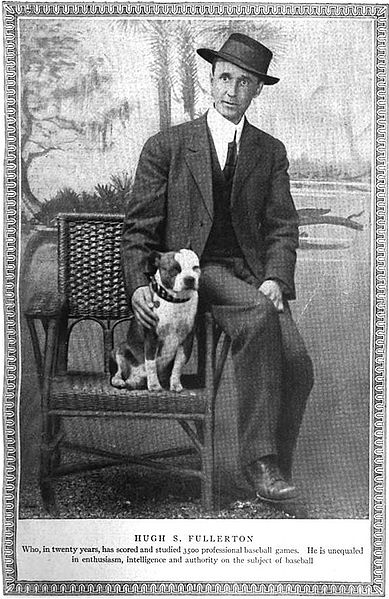 Fullerton with dog, 1912