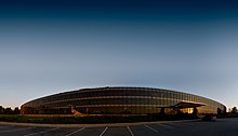 The main laboratory building of the IBM Watson Research Center is located in Yorktown Heights, New York. IBM Yorktown Heights.jpg