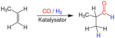 Synthesis of isobutanal