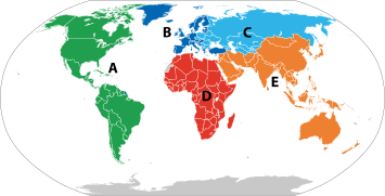 International Telecommunication Union regions 2013.svg