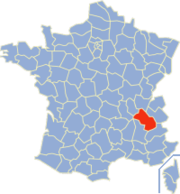 Plasseringa til Isère i Frankrike