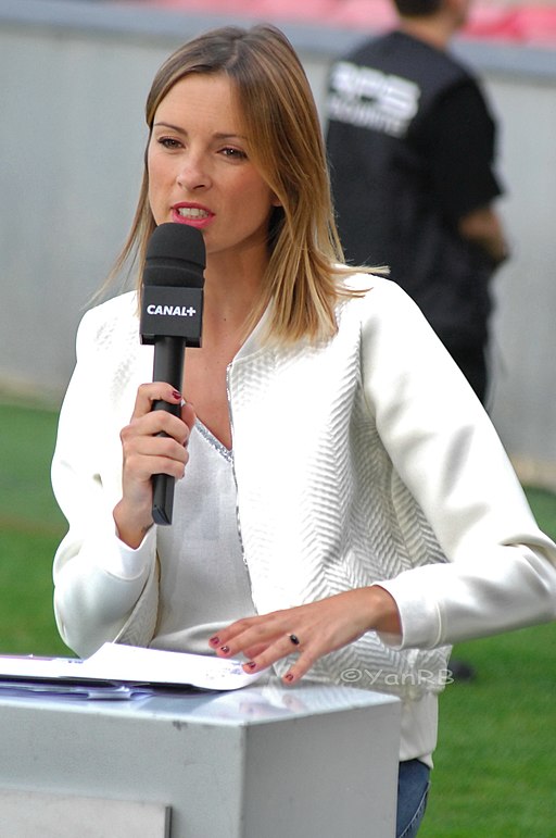 Isabelle Ithurburu au match du Stade Toulousain -Oyonax 30 mai 2015