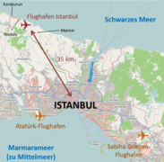 Standort des Istanbul International Airtport