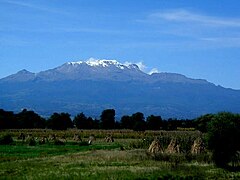 Iztaccíhuatl from the Puebla side