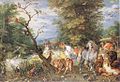 Jan Brueghel Zaharraren "Animaliak arkan sartzen".