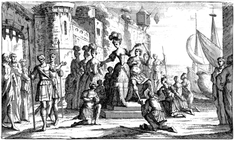 Szenenbild des dritten Akts, Paris 1685