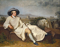 Johann Heinrich Wilhelm Tischbein - Goethe in der römischen Campagna - Google Art Project.jpg