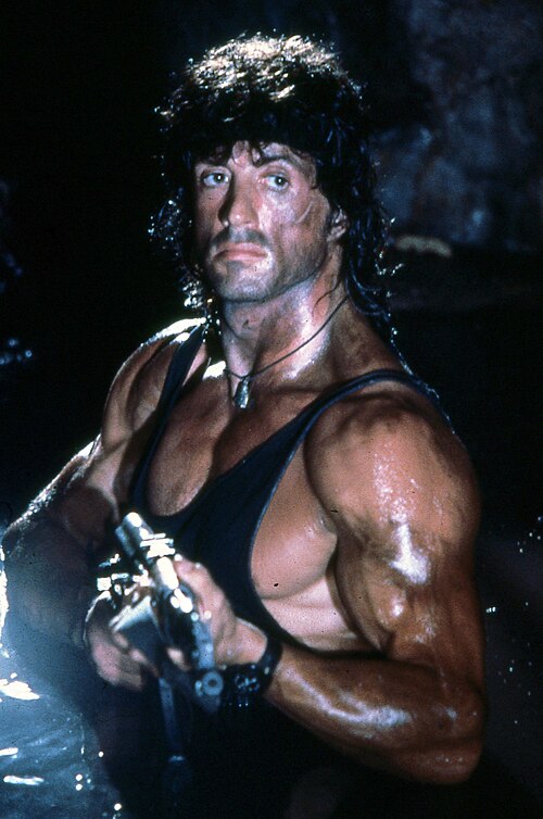 Stallone as John Rambo in Rambo III (1988)