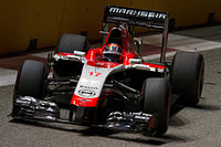 Jules Bianchi's No. 17 has not been re-issued after he died in 2015 from an accident at the 2014 Japanese Grand Prix. Jules Bianchi 2014 Singapore FP2.jpg