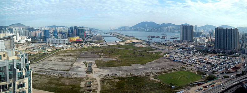 Panorama of the former Kai Tak Airport Site (2010)