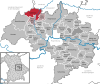 Lage der Gemeinde Kallmünz im Landkreis Regensburg