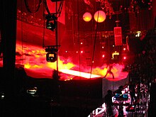West's stage set at the tour in Portland's Rose Garden during 2008