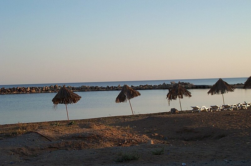 File:Karpaz beach with umbrellas.jpg