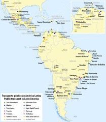 ÖPNV-Systeme in Lateinamerika