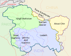 Джаму і Кашмір, мапа