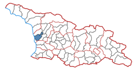 Lage der Gemeinde in Georgien