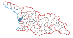 Emplacement de la municipalité en Géorgie