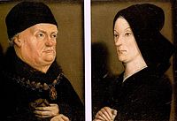 Рене и Жана, диптих работа на Никола Фроман (1475 – 80), Лувър, Париж