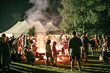 The annual Late Night Bonfire in the Darien Lake Campground Kingdom Bound Bonfire.jpg