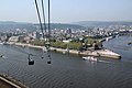 Blick aus einer Gondel auf Koblenz 2011