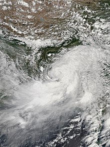 Cyclone Komen just off the Bangladeshi coast, July 2015 Komen 2015-07-30 0658Z.jpg