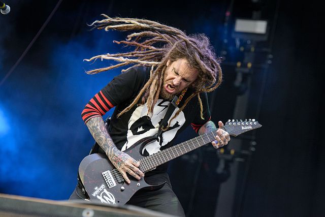 Head playing with Korn at Rock im Park 2016
