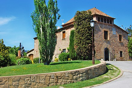 Main façade of old La Masia, the Barcelona youth academy.