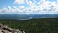 Les lacs Népisiguit et les Appalaches, vus du mont Carleton.