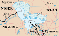 Map of Lake Chad