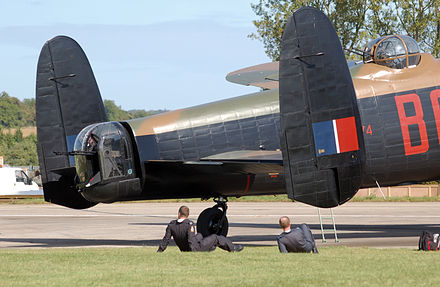 Twin tail of Avro Lancaster