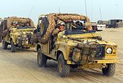 Land Rover Defender 110 patrol vehicles