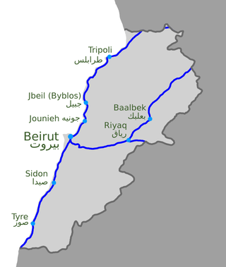 <span class="mw-page-title-main">Rail transport in Lebanon</span>