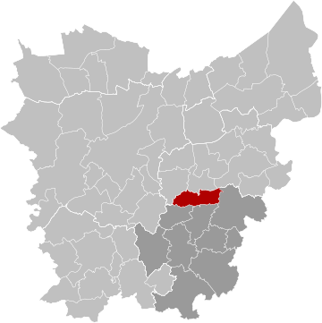 File:Lede East-Flanders Belgium Map.svg