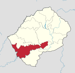 Distretto di Mohale's Hoek – Localizzazione