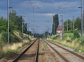 Illustrasjonsbilde av artikkelen Ligne de Fives i Mouscron (grense)