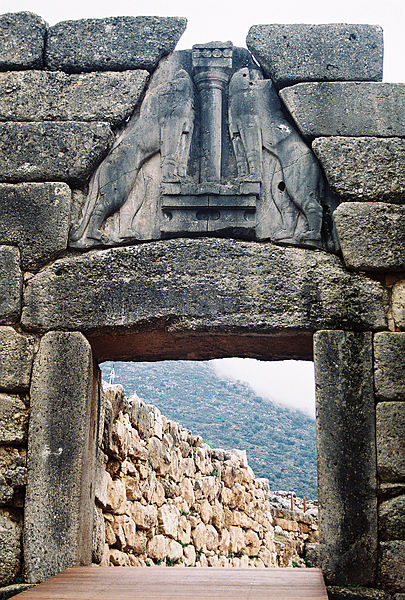 File:Lions Gate at Mycenae (5228010382).jpg