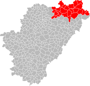 Location of the CC du Confolentais in the Charente department