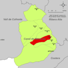 Расположение муниципалитета Больбайте на карте провинции