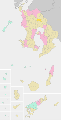 Location of Yokogawa, Kagoshima, Japan.svg