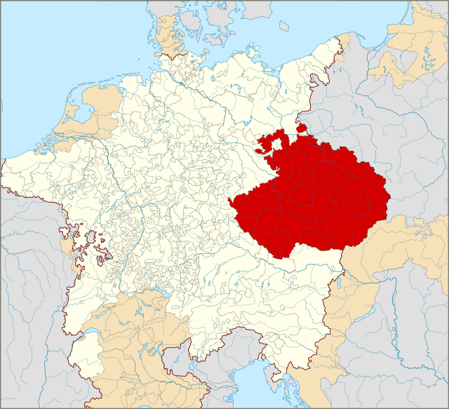 Położenie Krajów Korony Czeskiej