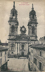 Lunéville-FR-54-église Saint-Jacques-vers 1930.jpg