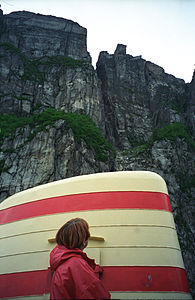 Spojrzenie na Preikestolen (Ambonę)