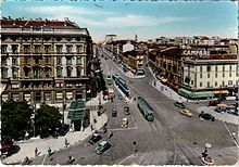 Beginning of Corso Buenos Aires from Piazza Oberdan, 1957 MI-Milano-1957-corso-Buenos-Ayres.jpg