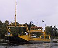 Ferry in the archipelago of Stockholm, Sweden