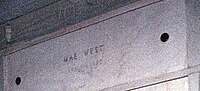 Thumbnail for File:Mae West grave (crop) 2007.jpg