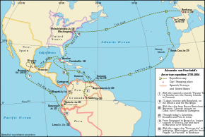 Alexander von Humboldt's Latin American expedition (Source: Wikimedia)