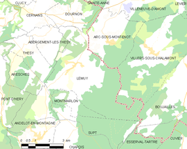 Mapa obce Lemuy