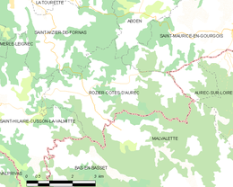 Rozier-Côtes-d'Aurec - Localizazion