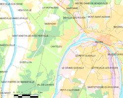 Kart over Canteleu